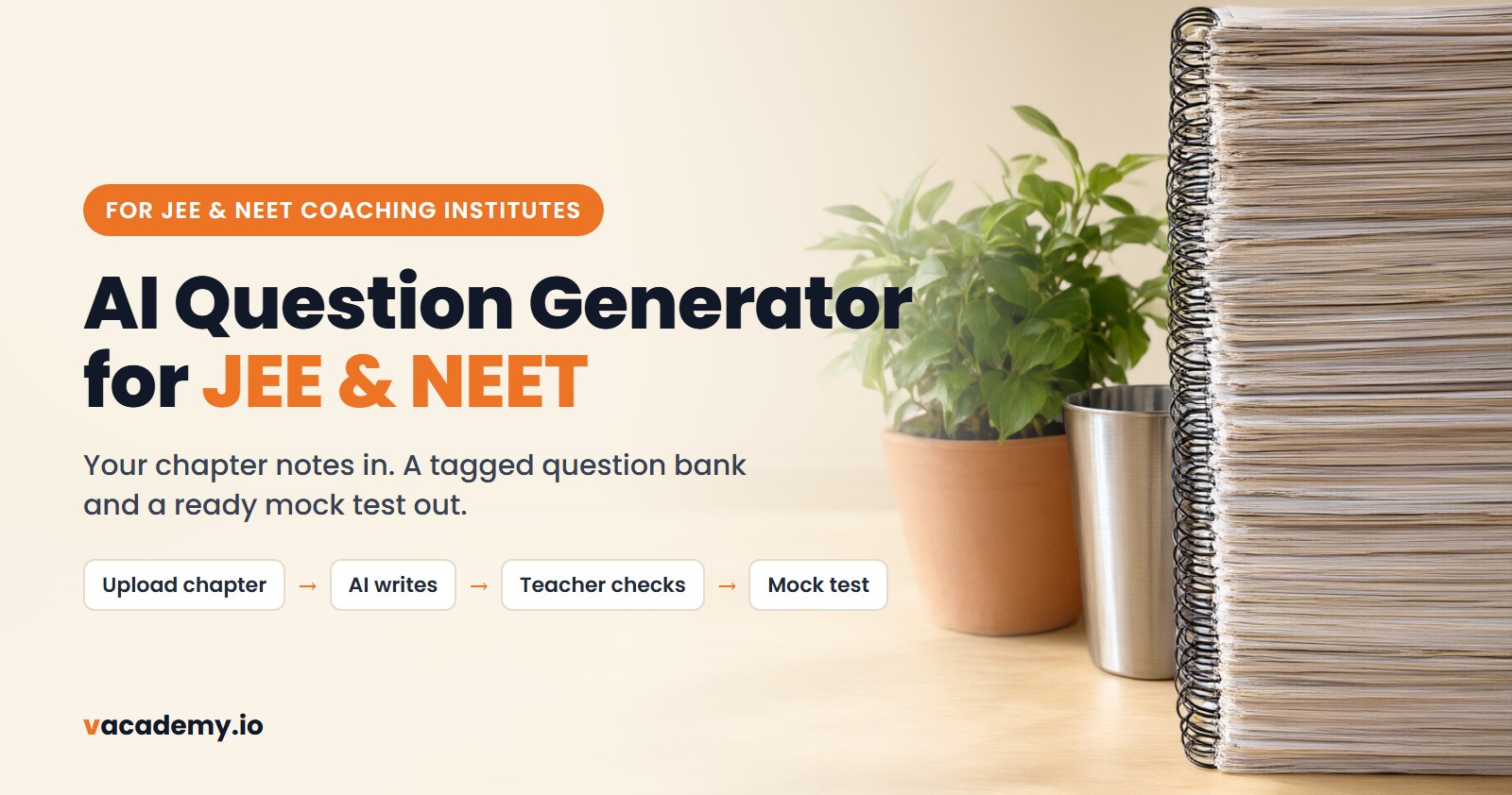 AI Question Generator for JEE & NEET: Create Smarter Assessments with Vacademy