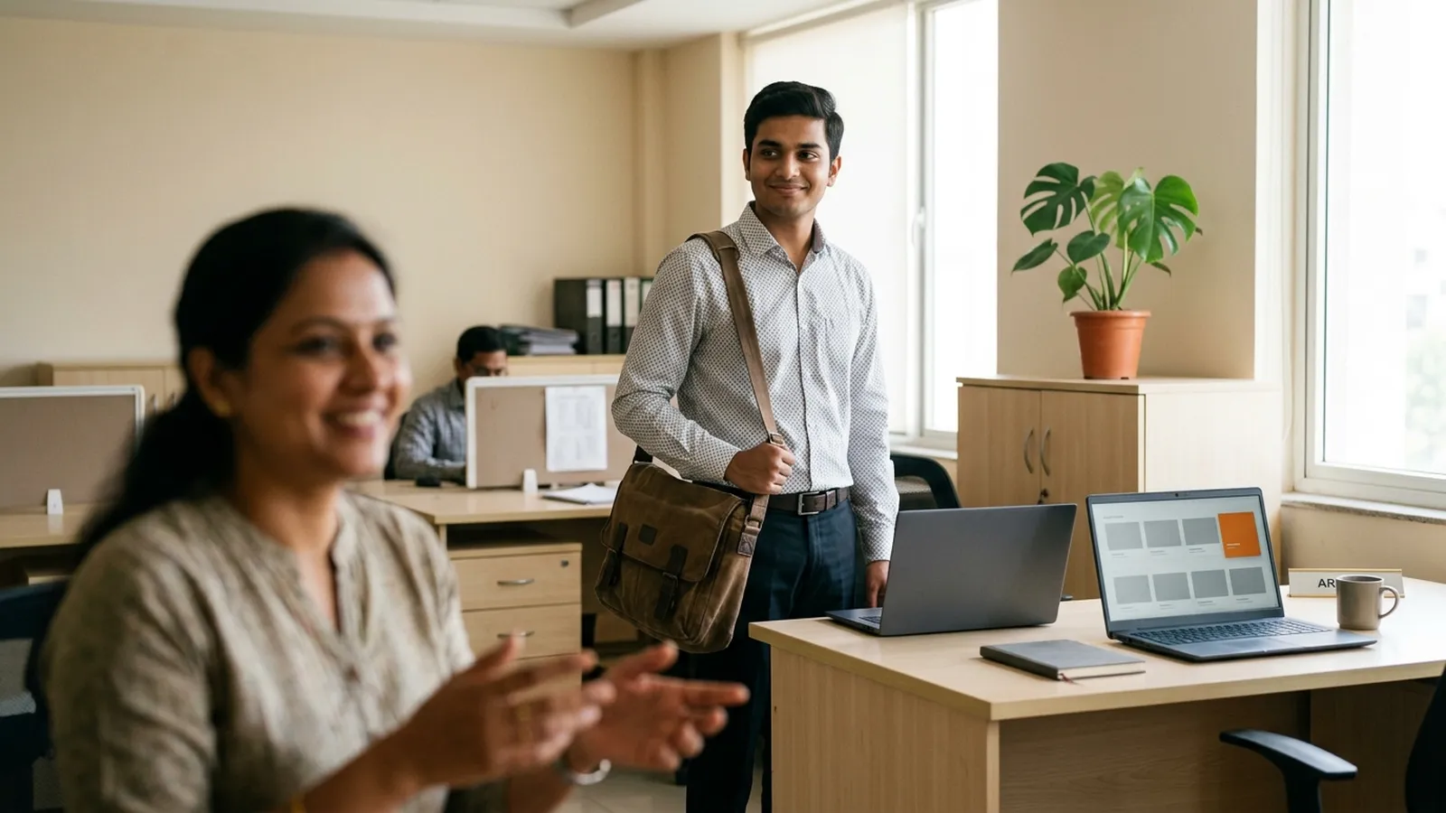 Skills-first hiring in India — a graduate showing a portfolio of projects and credentials built during the course